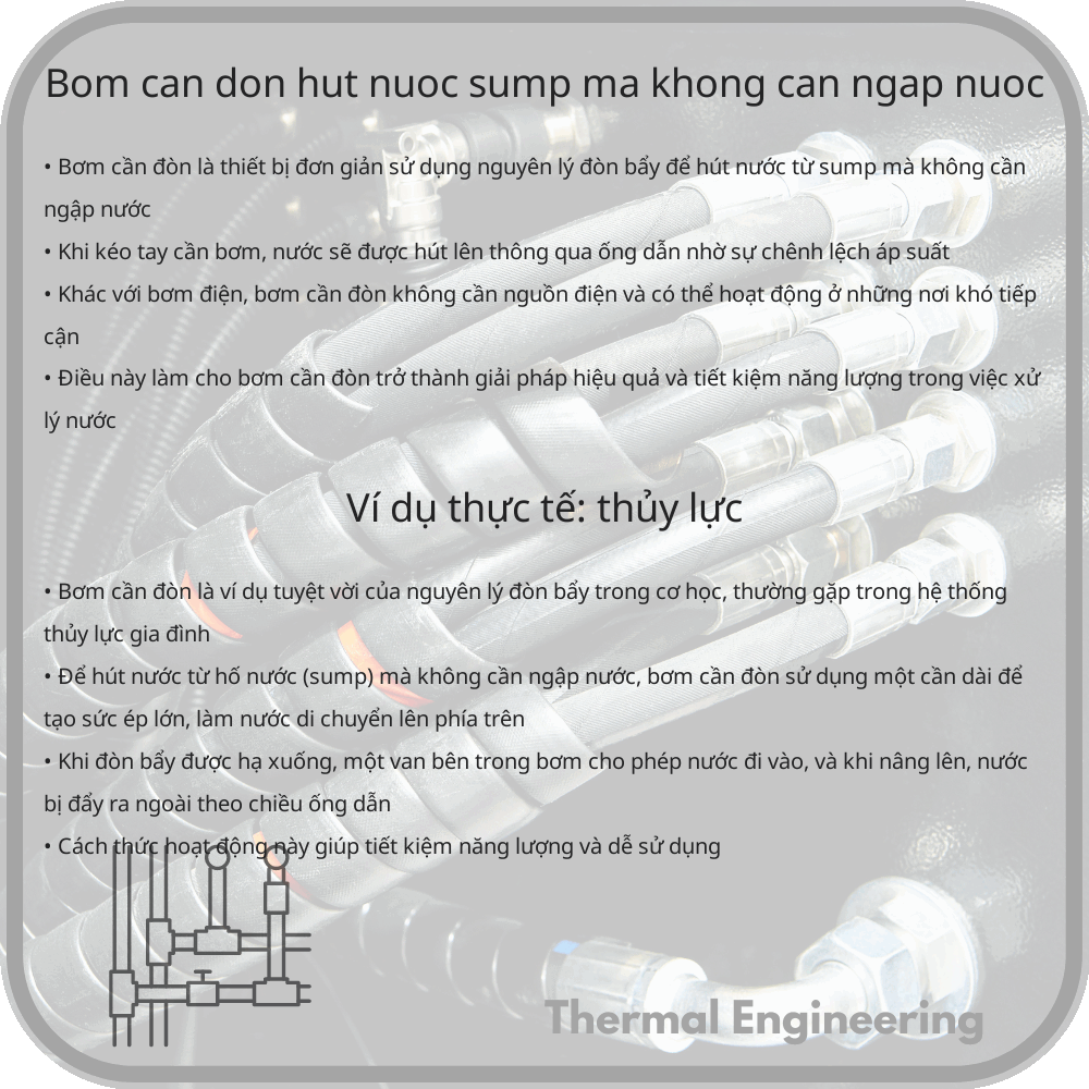 Bơm Cần Đòn | Hút Nước Sump mà Không Cần Ngập Nước