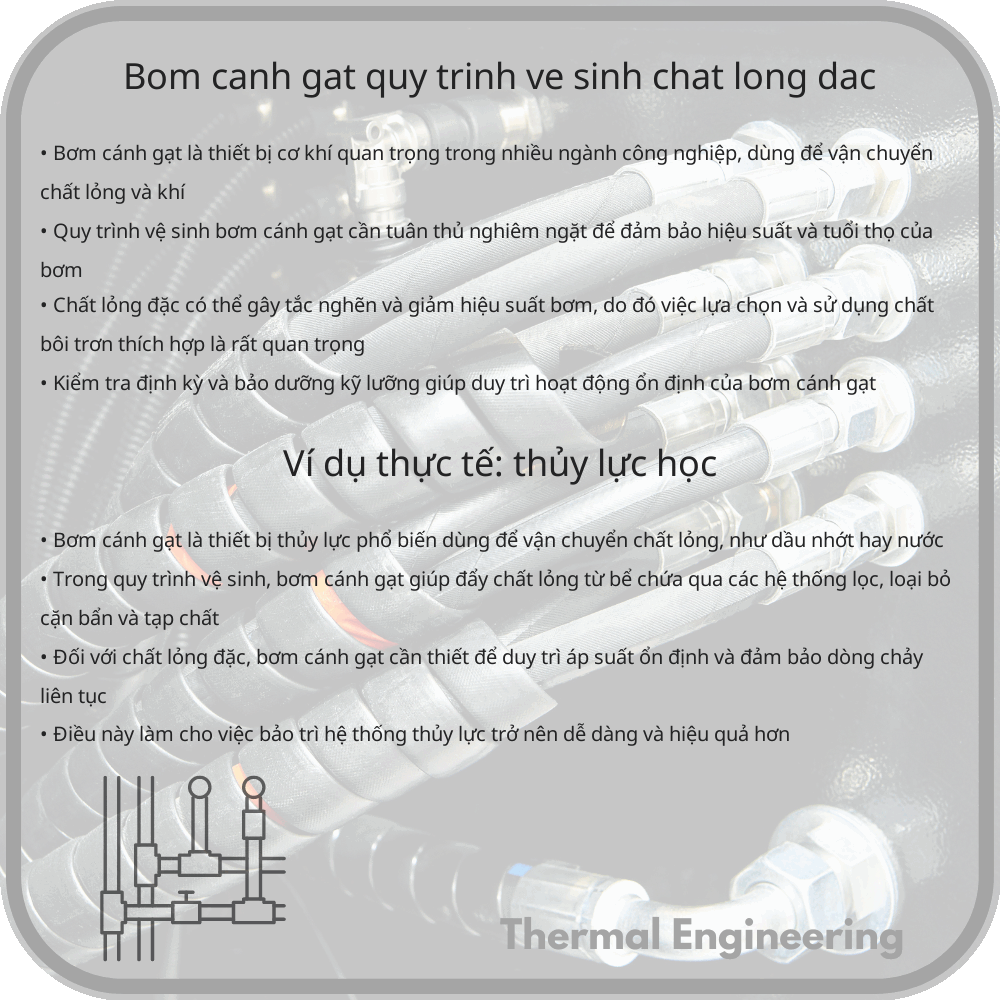 Bơm Cánh Gạt | Quy Trình Vệ Sinh & Chất Lỏng Đặc