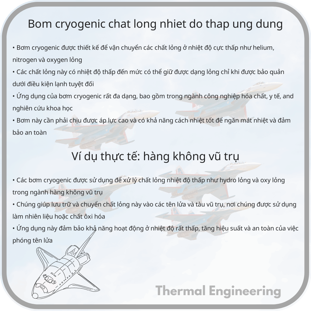 Bơm Cryogenic | Chất lỏng Nhiệt độ Thấp & Ứng dụng