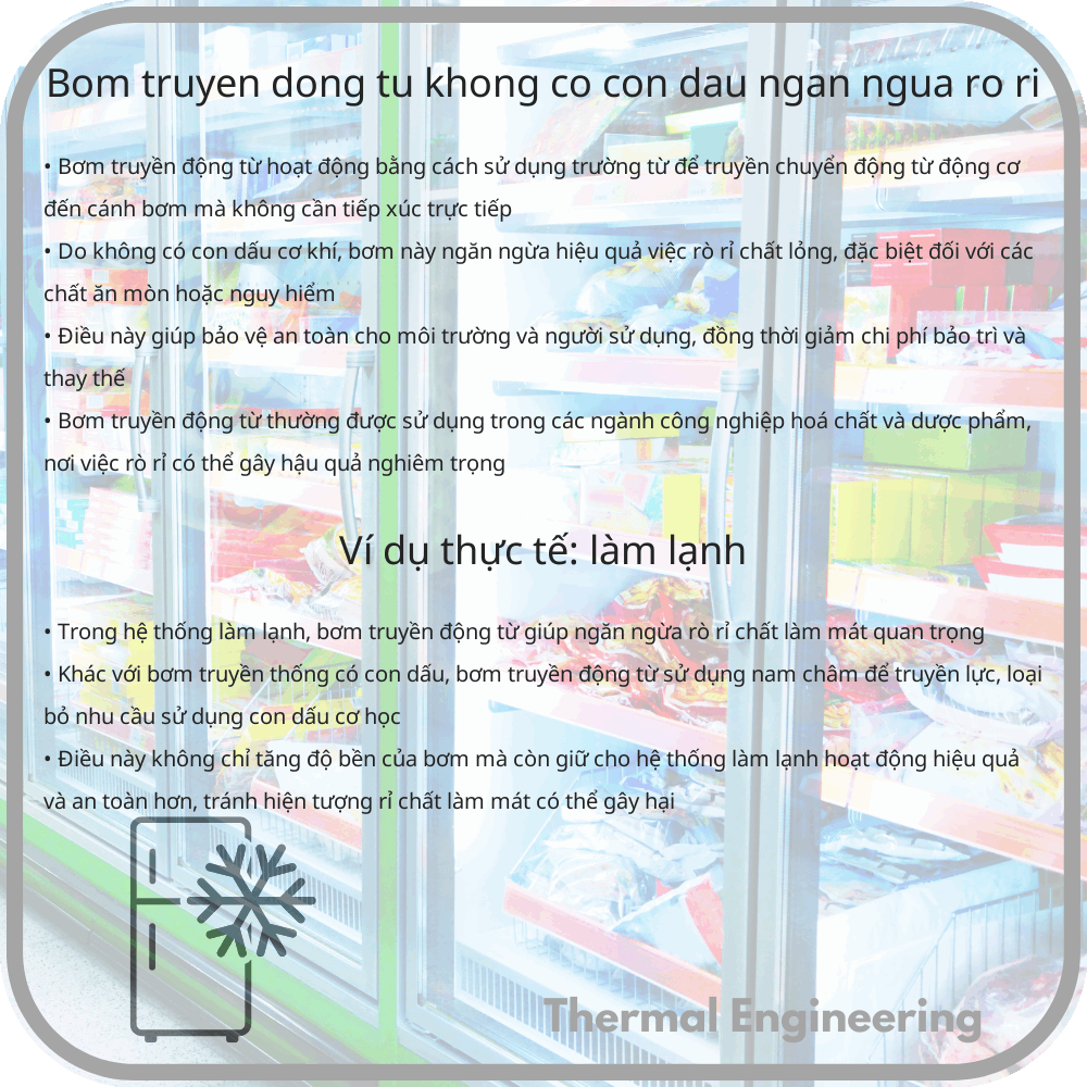 Bơm Truyền Động Từ | Không Có Con Dấu, Ngăn Ngừa Rò Rỉ