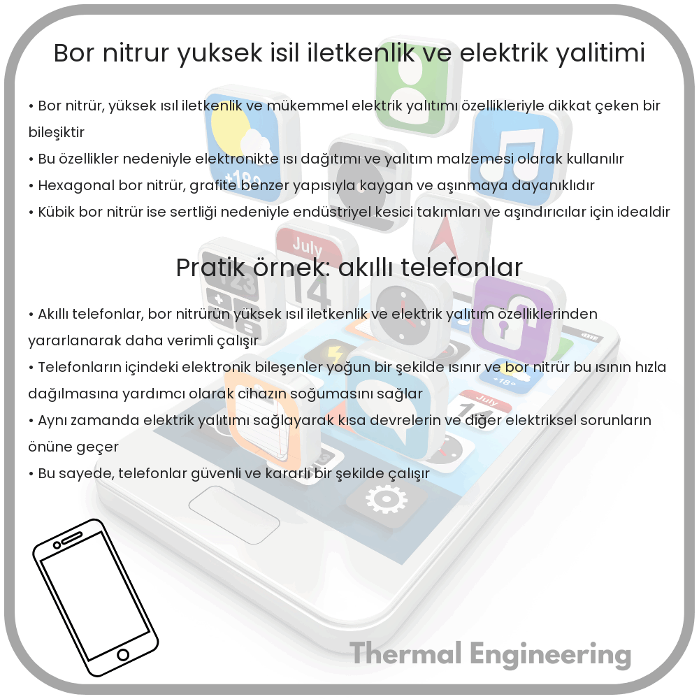 Bor Nitrür | Yüksek Isıl İletkenlik ve Elektrik Yalıtımı