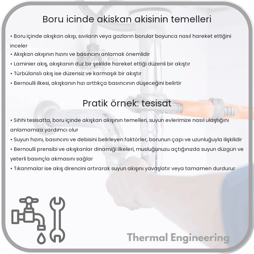 Boru İçinde Akışkan Akışının Temelleri