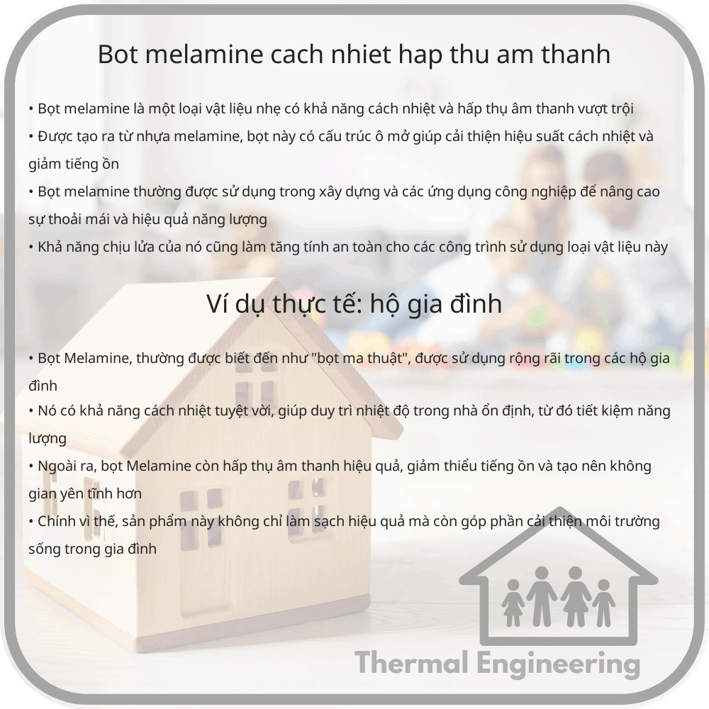 Bọt Melamine | Cách Nhiệt, Hấp Thụ Âm Thanh