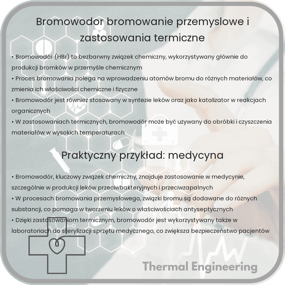 Bromowodór | Bromowanie przemysłowe i zastosowania termiczne