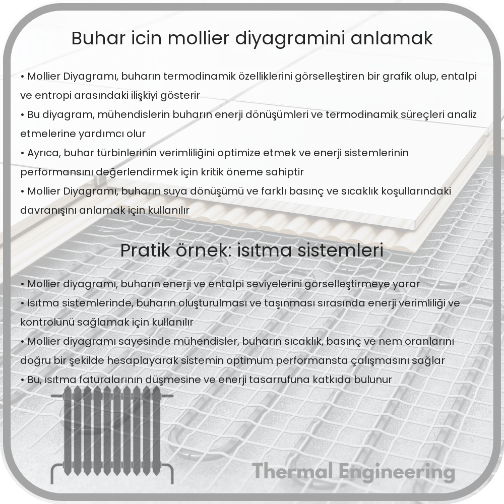 Buhar için Mollier Diyagramını Anlamak