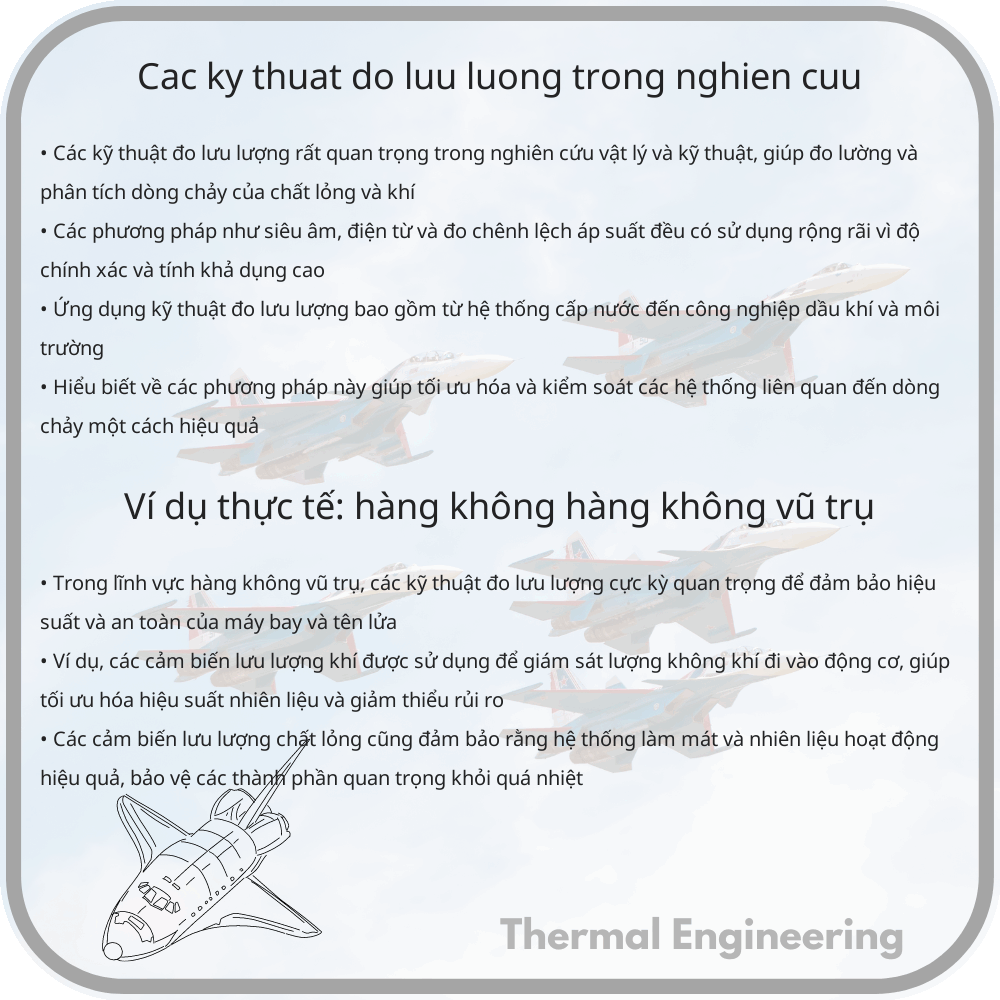 Các kỹ thuật đo lưu lượng trong nghiên cứu