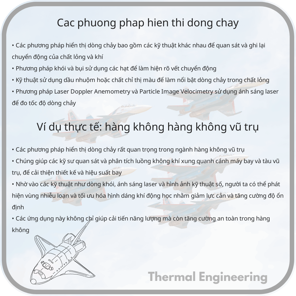 Các phương pháp hiển thị dòng chảy