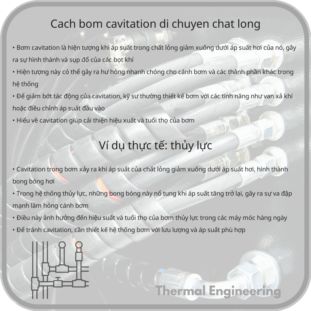 Cách bơm cavitation di chuyển chất lỏng