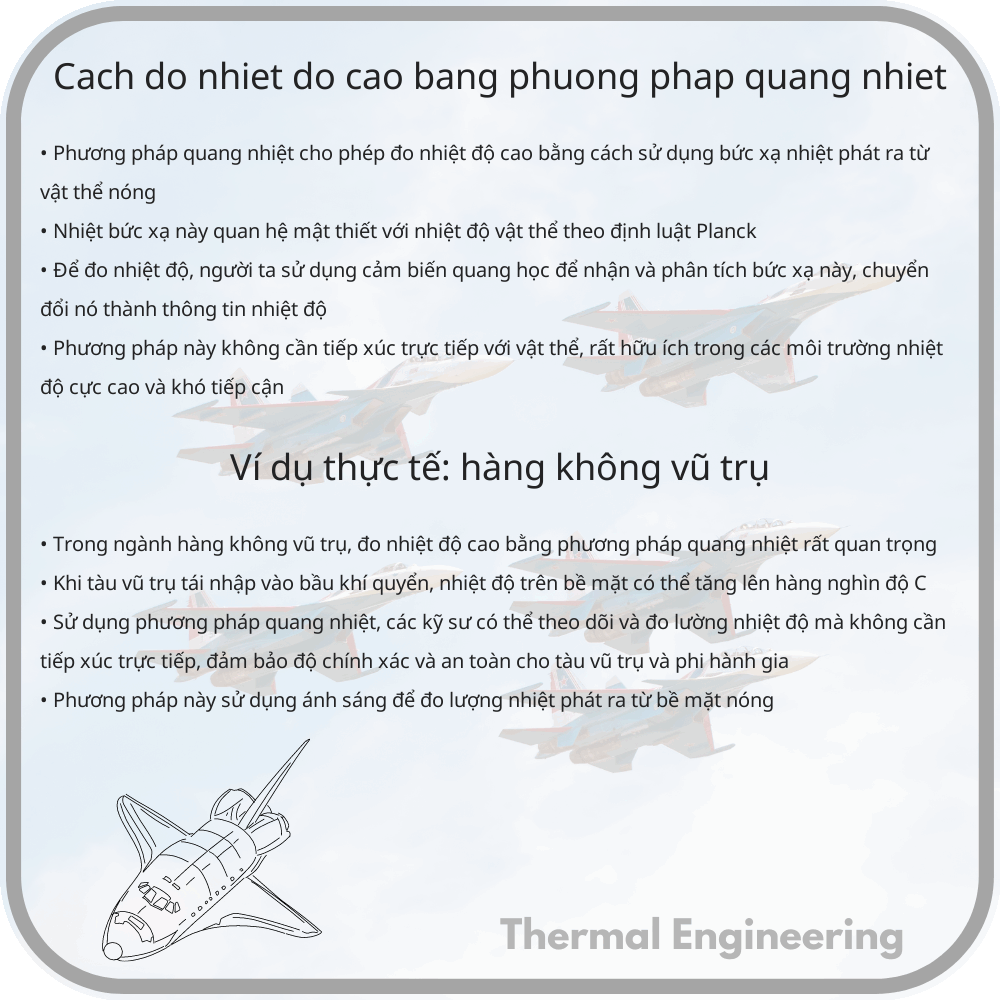 Cách đo nhiệt độ cao bằng phương pháp quang nhiệt