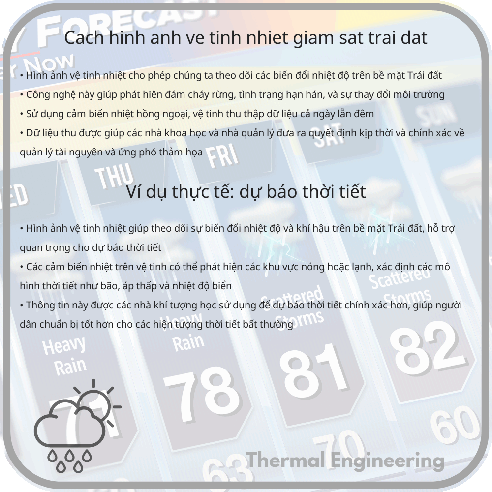 Cách hình ảnh vệ tinh nhiệt giám sát Trái đất