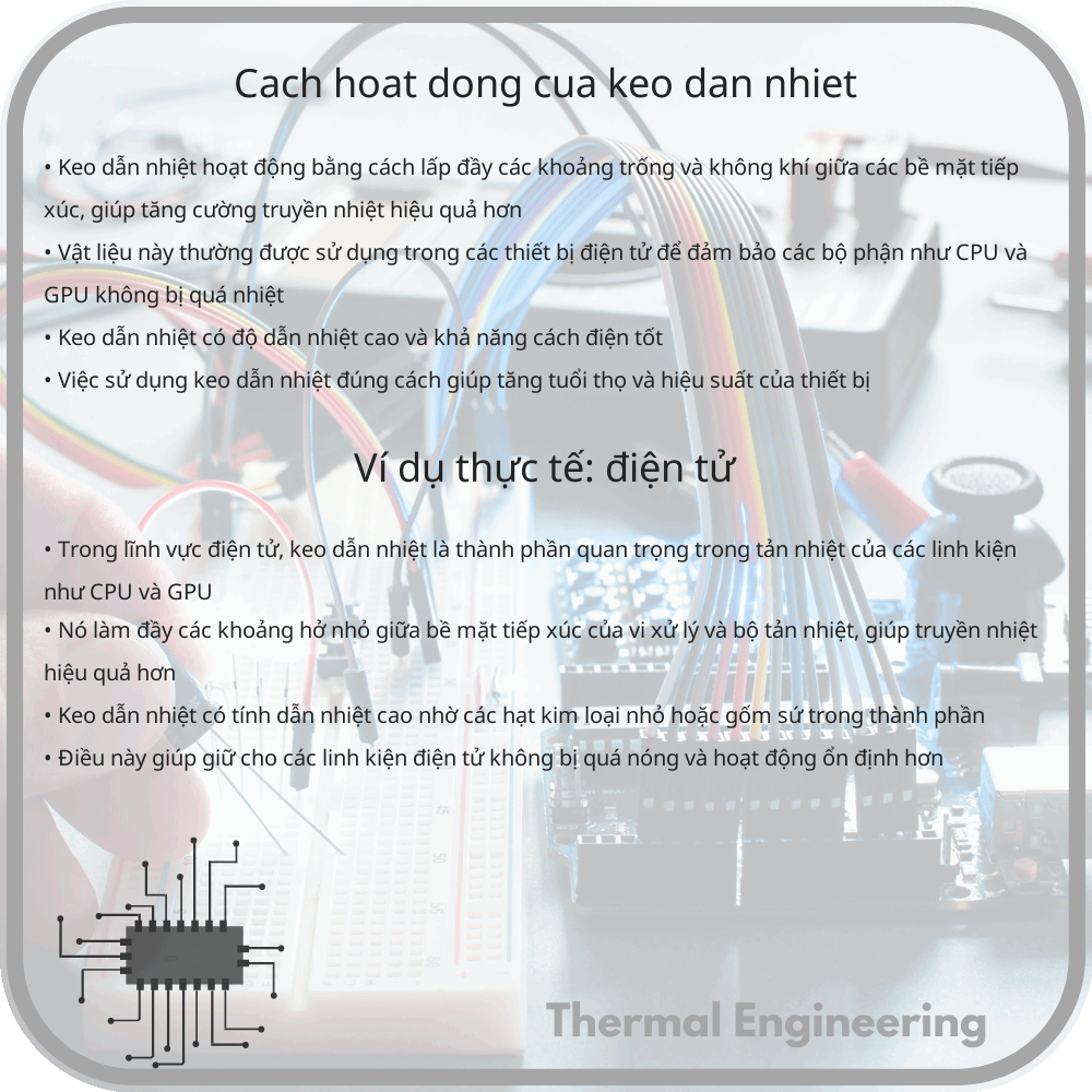 Cách hoạt động của keo dẫn nhiệt