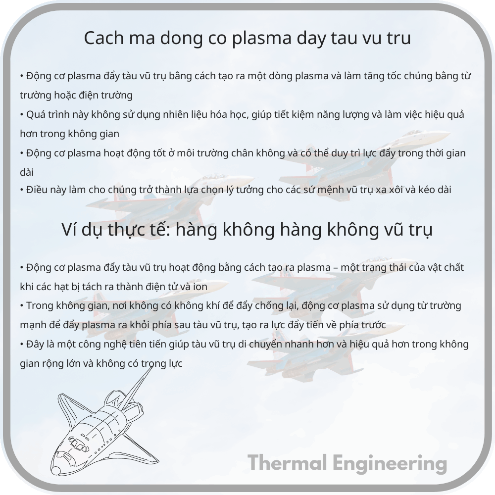 Cách mà động cơ plasma đẩy tàu vũ trụ