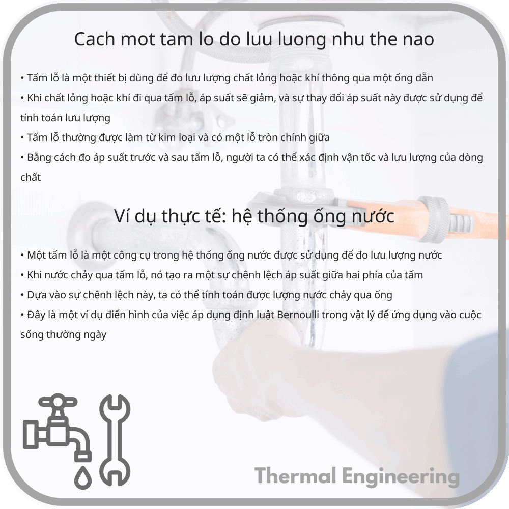 Cách một tấm lỗ đo lưu lượng như thế nào