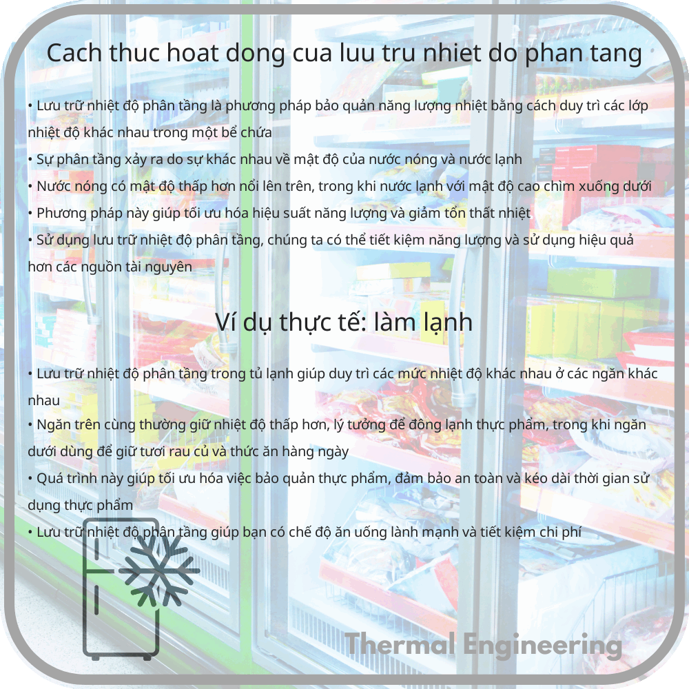 Cách thức hoạt động của lưu trữ nhiệt độ phân tầng