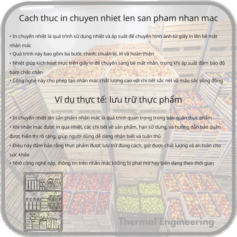 Cách thức in chuyển nhiệt lên sản phẩm nhãn mác