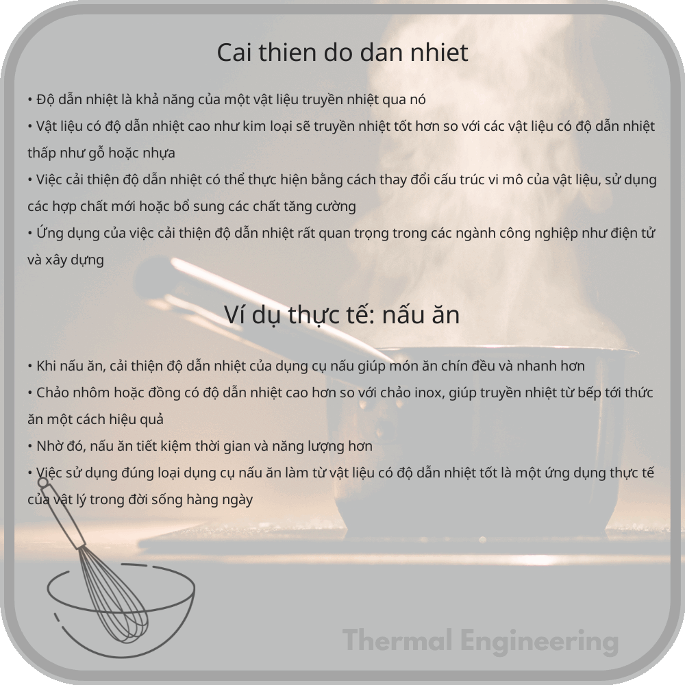 Cải thiện độ dẫn nhiệt