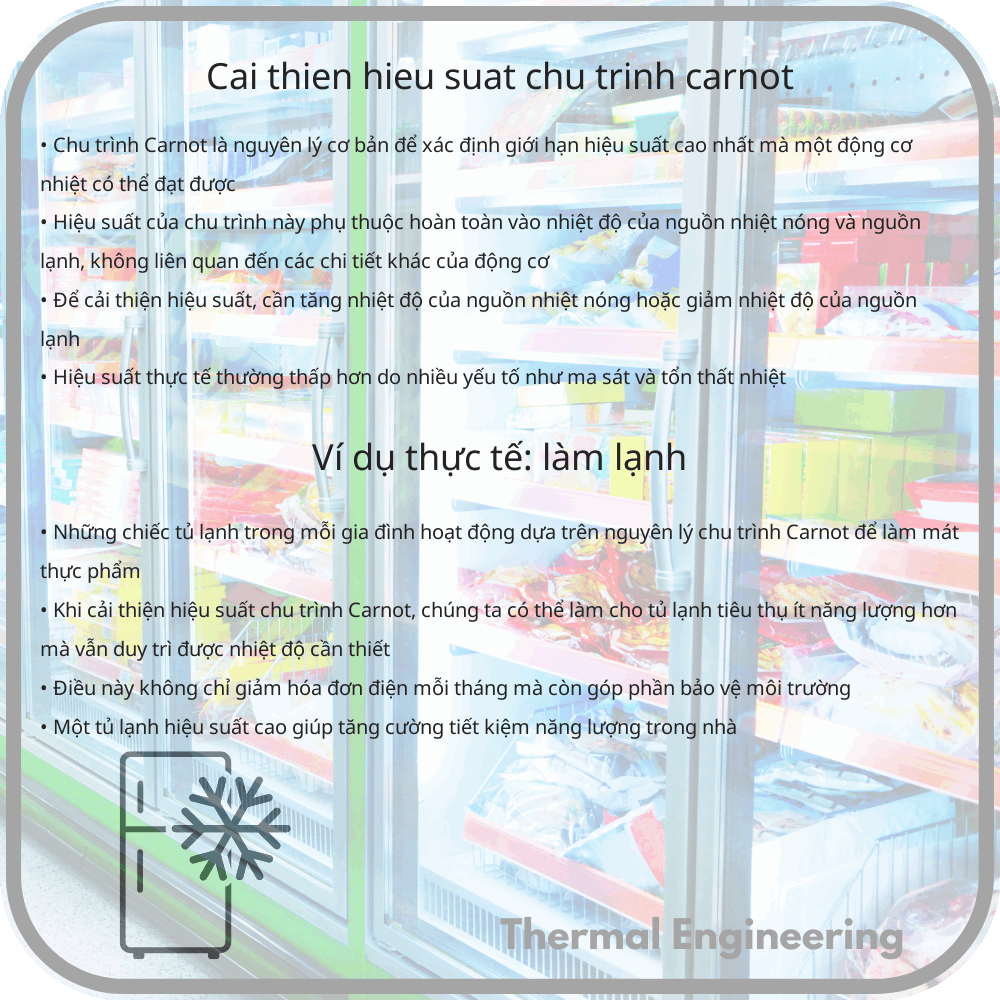 Cải thiện hiệu suất chu trình Carnot