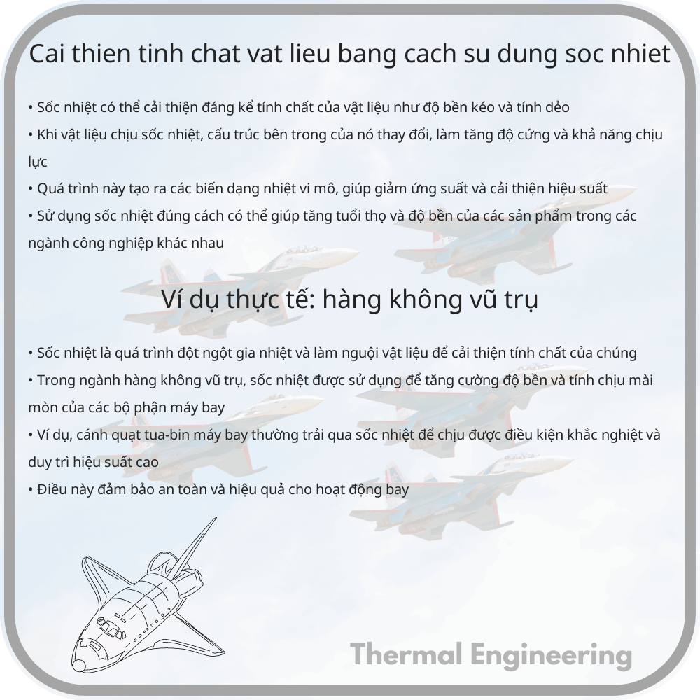 Cải thiện tính chất vật liệu bằng cách sử dụng sốc nhiệt