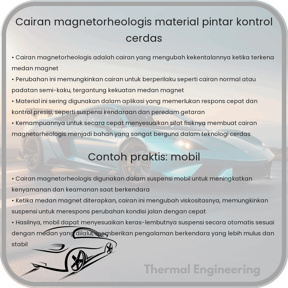 Cairan Magnetorheologis | Material Pintar & Kontrol Cerdas
