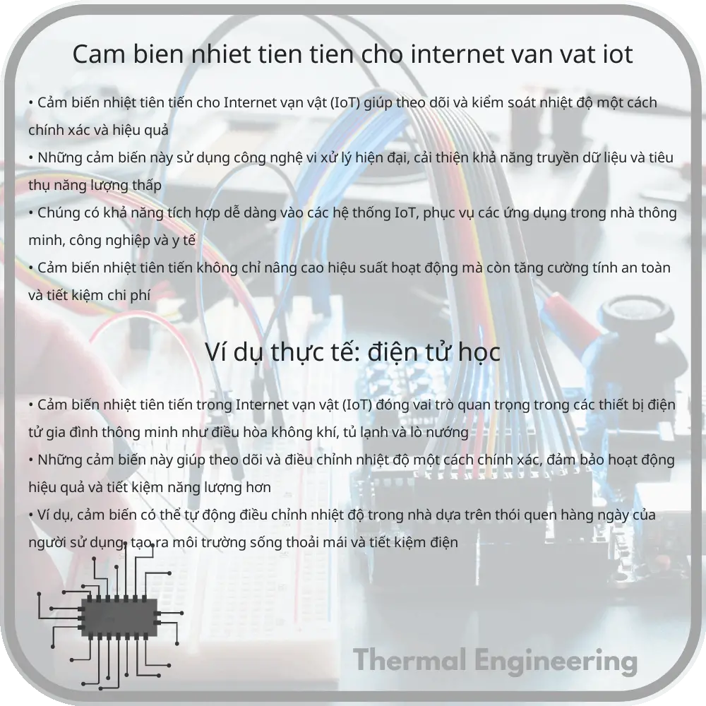 Cảm biến nhiệt tiên tiến cho Internet vạn vật (IoT)