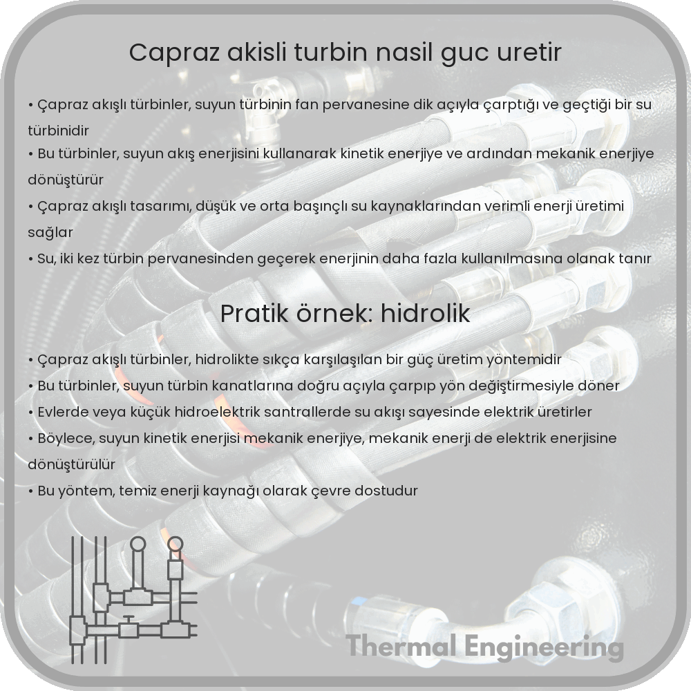 Çapraz Akışlı Türbin Nasıl Güç Üretir?