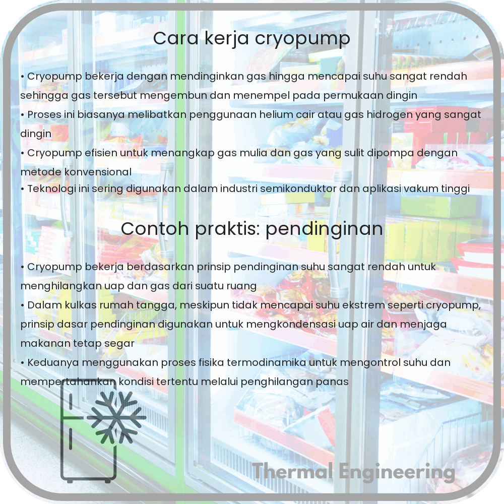 Cara Kerja Cryopump