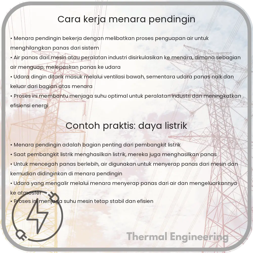 Cara Kerja Menara Pendingin
