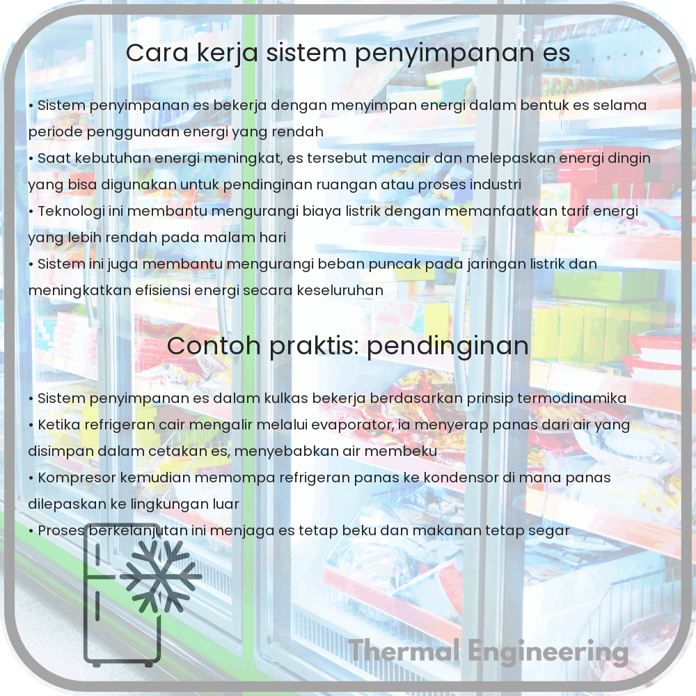 Cara Kerja Sistem Penyimpanan Es