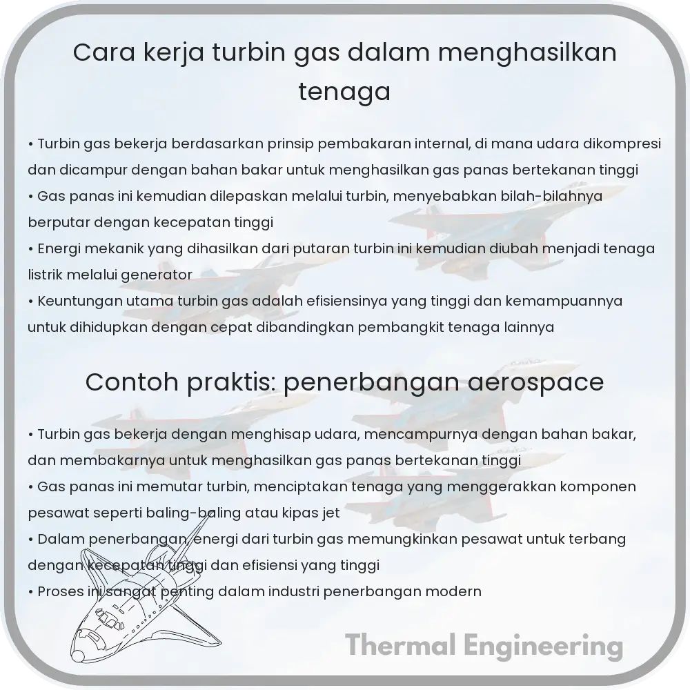 Cara Kerja Turbin Gas dalam Menghasilkan Tenaga