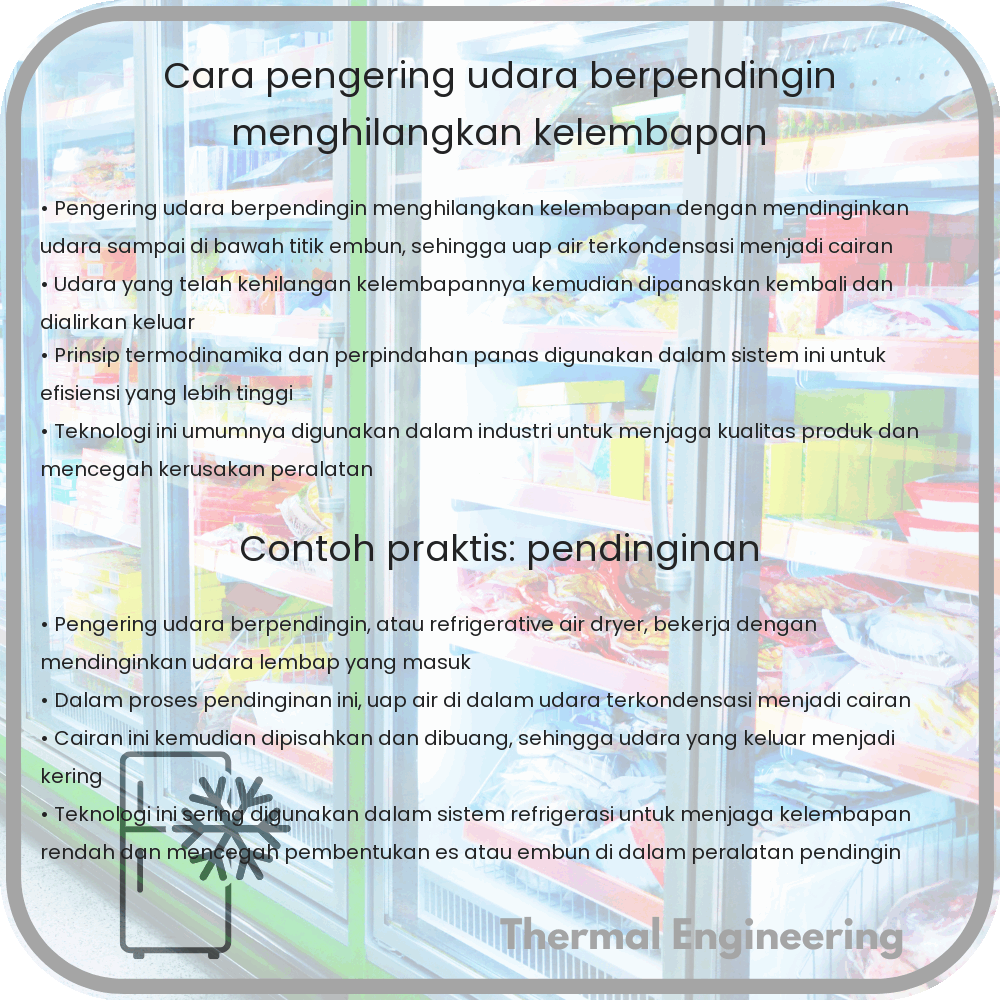 Cara Pengering Udara Berpendingin Menghilangkan Kelembapan