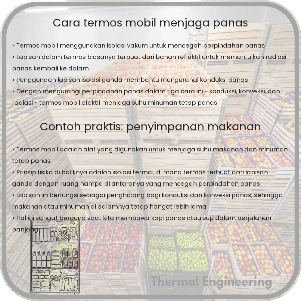 Cara Termos Mobil Menjaga Panas