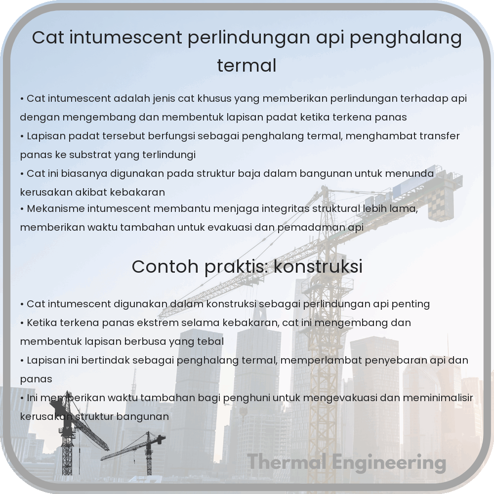 Cat Intumescent | Perlindungan Api, Penghalang Termal