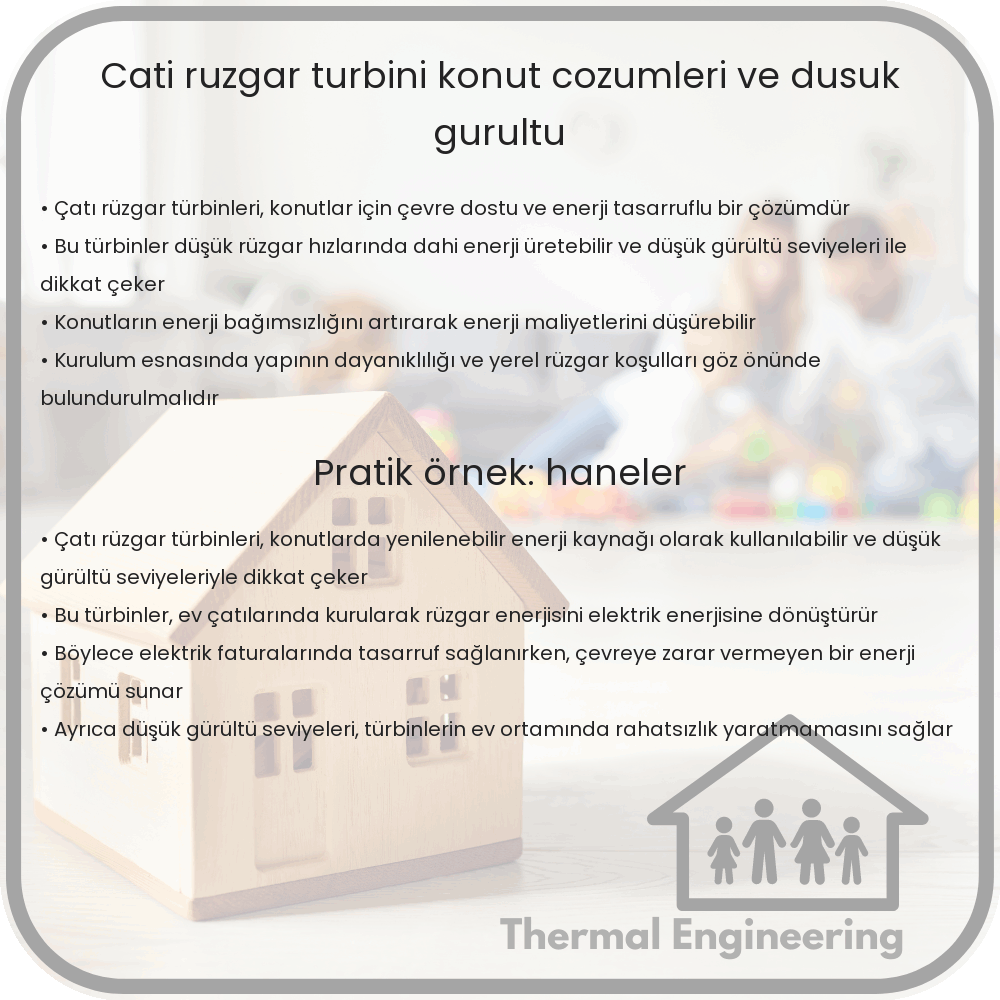 Çatı Rüzgar Türbini | Konut Çözümleri ve Düşük Gürültü