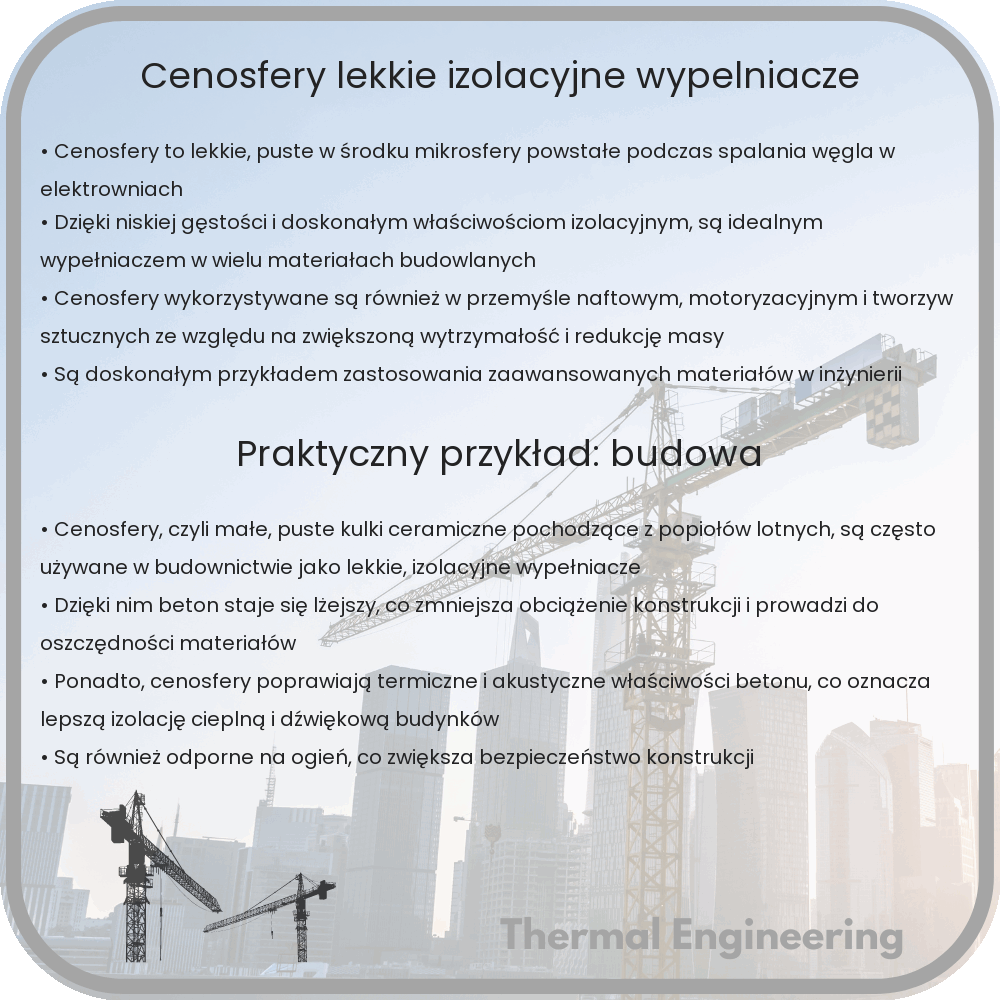 Cenosfery | Lekkie, Izolacyjne Wypełniacze