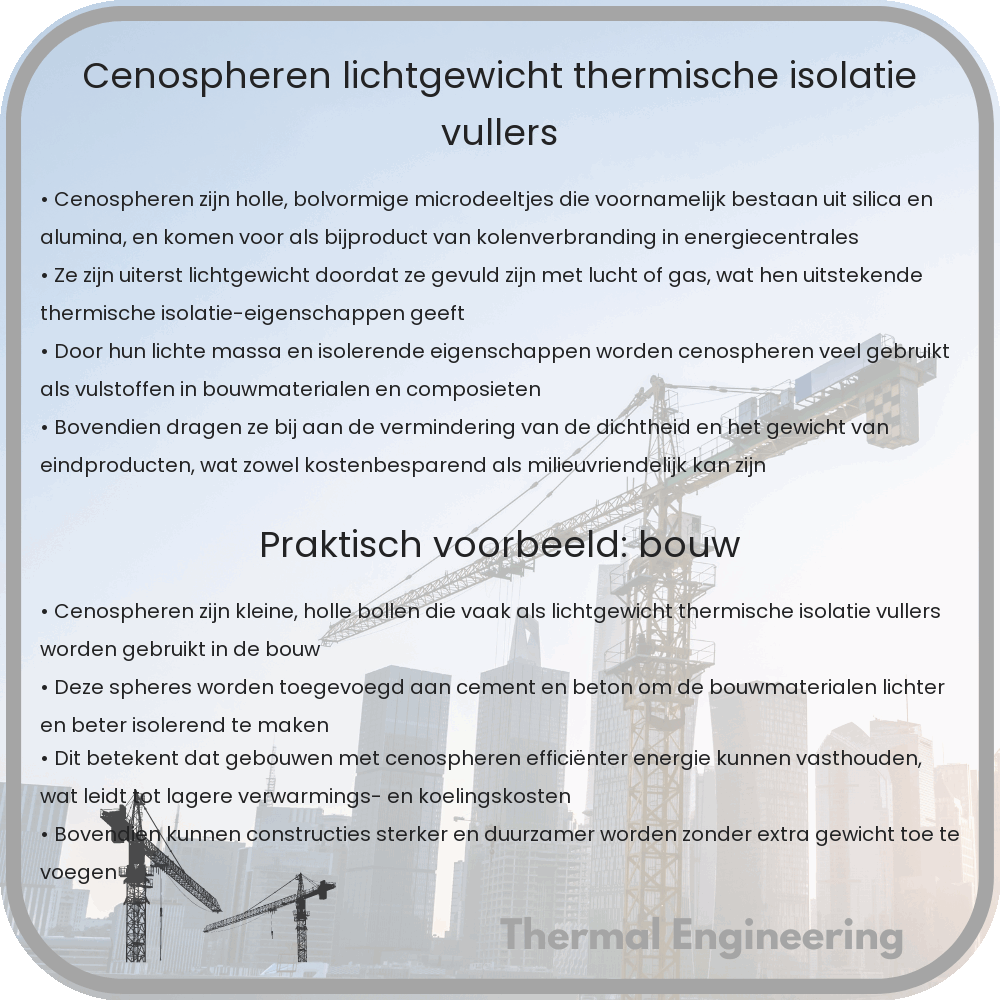 Cenospheren | Lichtgewicht Thermische Isolatie Vullers