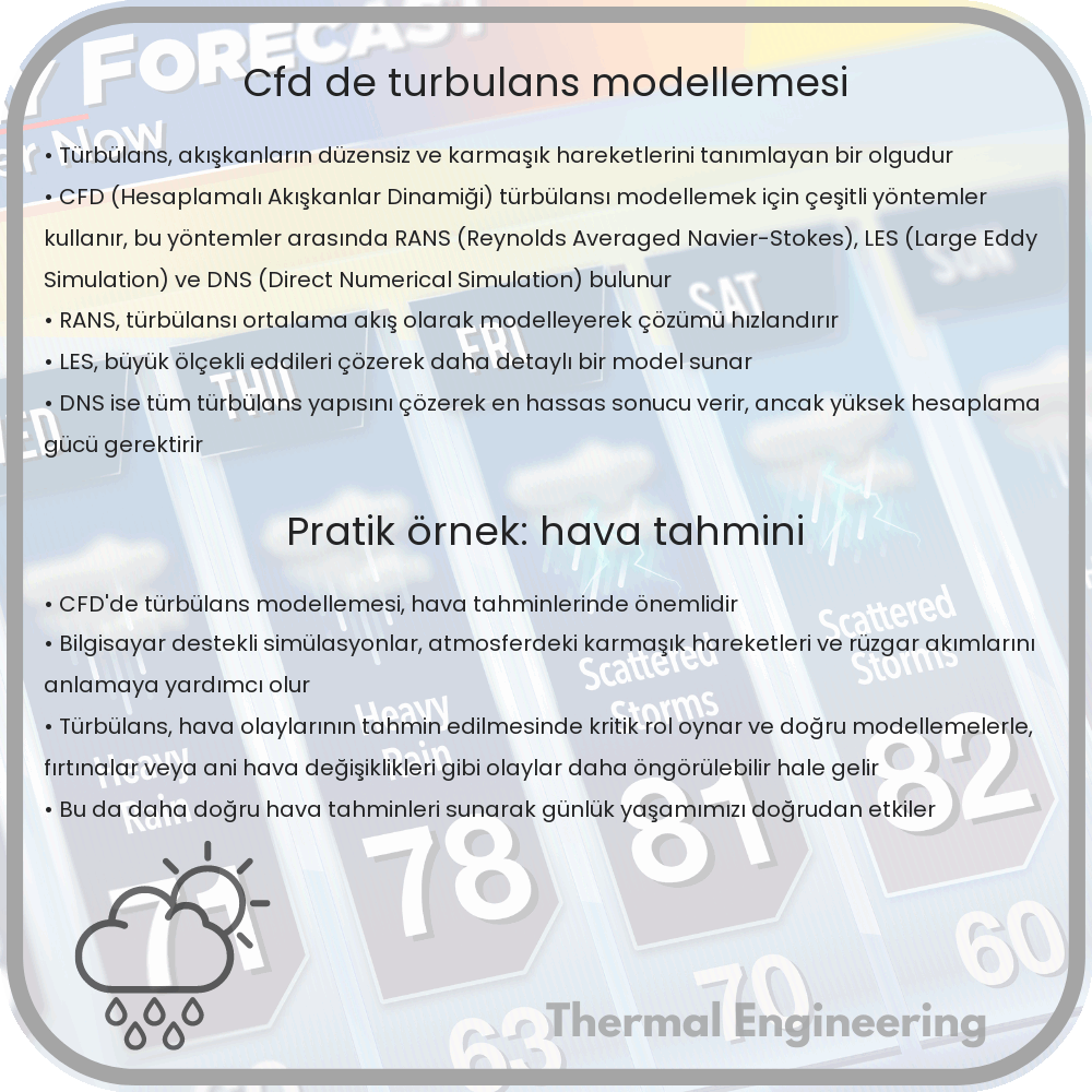 CFD'de Türbülans Modellemesi