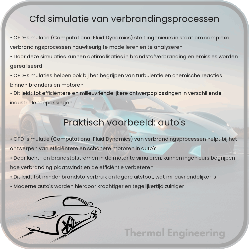 CFD-simulatie van verbrandingsprocessen
