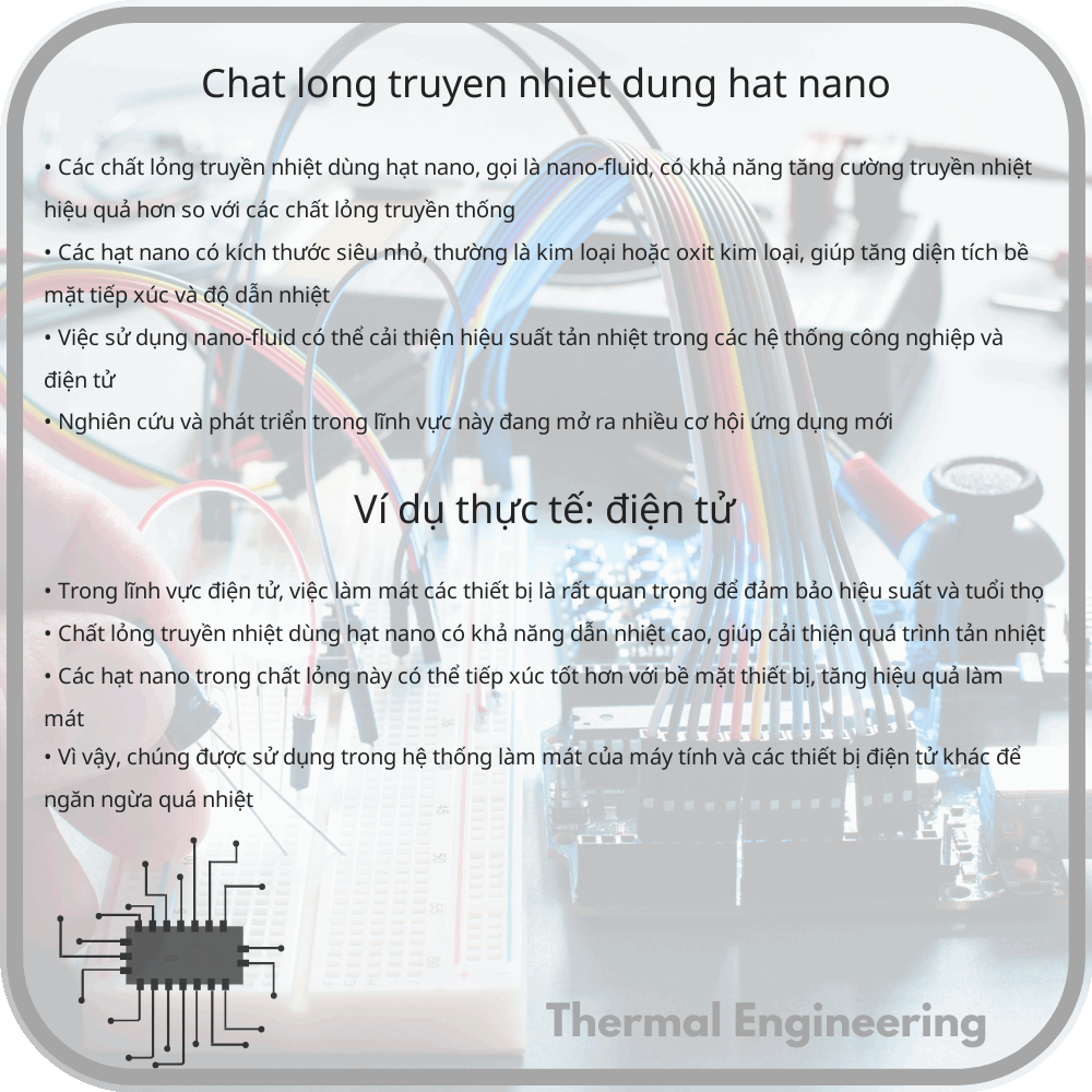 Chất lỏng truyền nhiệt dùng hạt nano