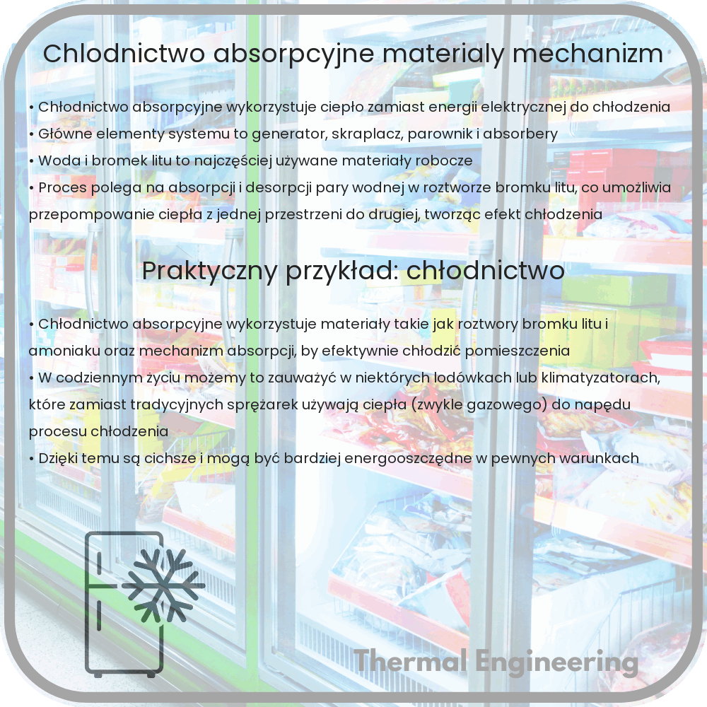 Chłodnictwo Absorpcyjne | Materiały, Mechanizm