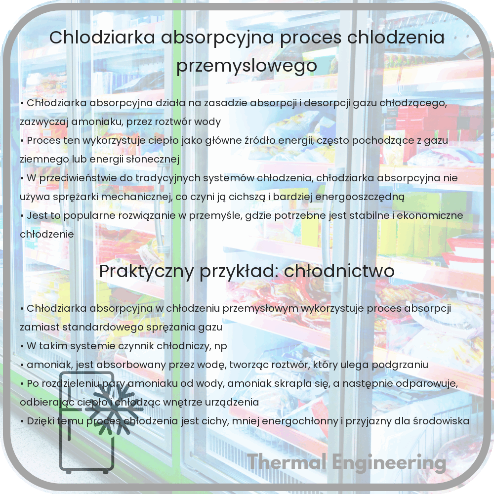 Chłodziarka Absorpcyjna | Proces Chłodzenia Przemysłowego