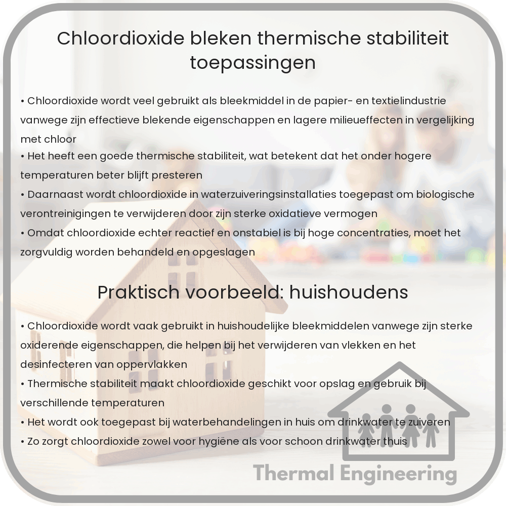 Chloordioxide | Bleken, Thermische Stabiliteit & Toepassingen