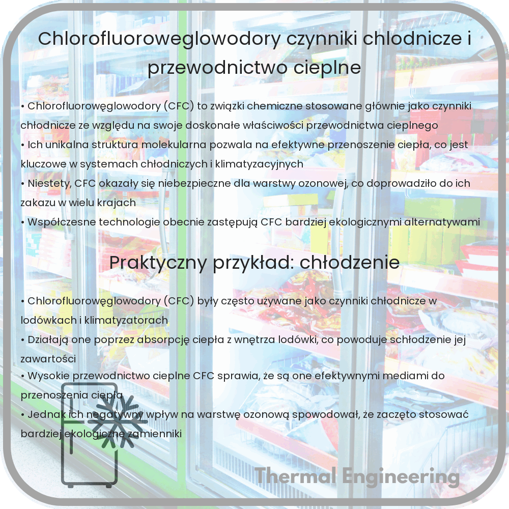 Chlorofluorowęglowodory | Czynniki chłodnicze i przewodnictwo cieplne