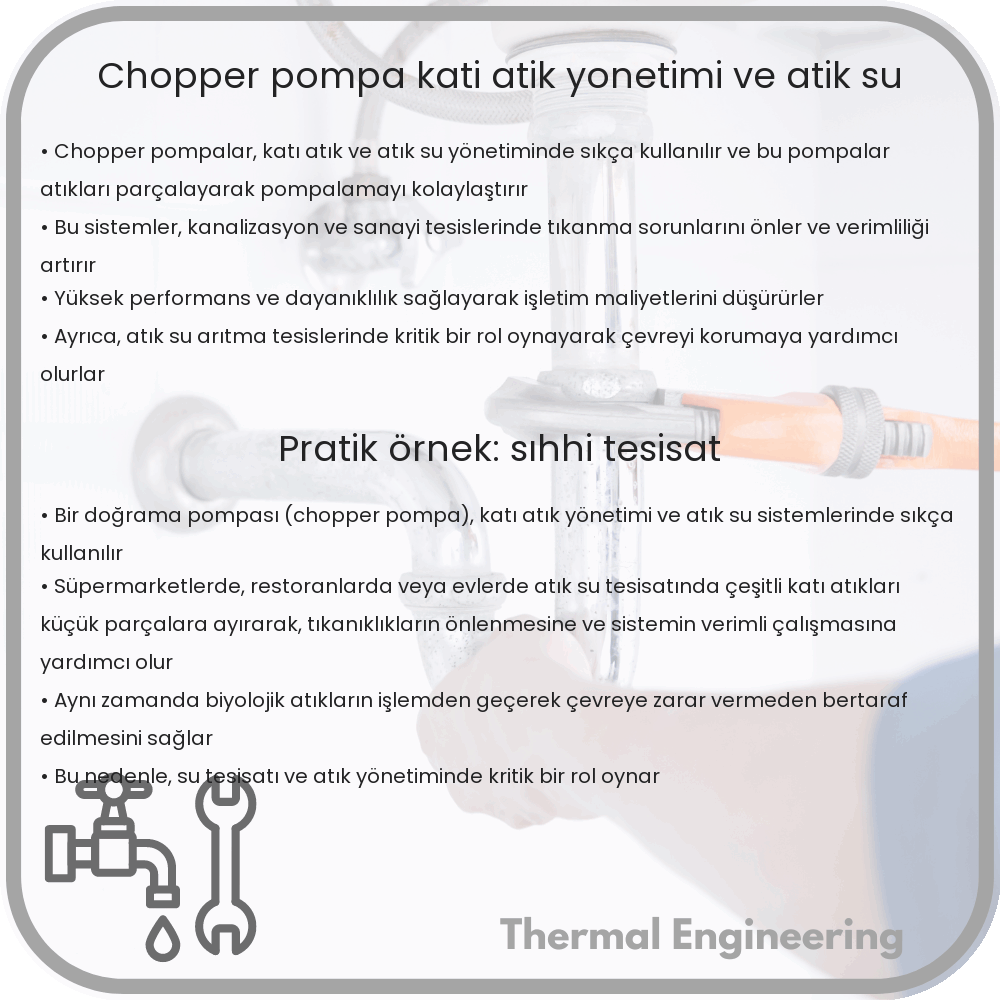 Chopper Pompa | Katı Atık Yönetimi ve Atık Su
