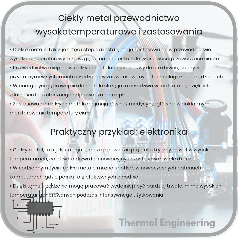 Ciekły Metal | Przewodnictwo Wysokotemperaturowe i Zastosowania