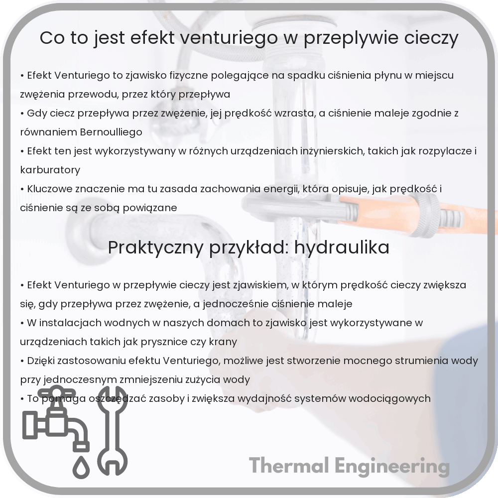 Co to jest efekt Venturiego w przepływie cieczy?