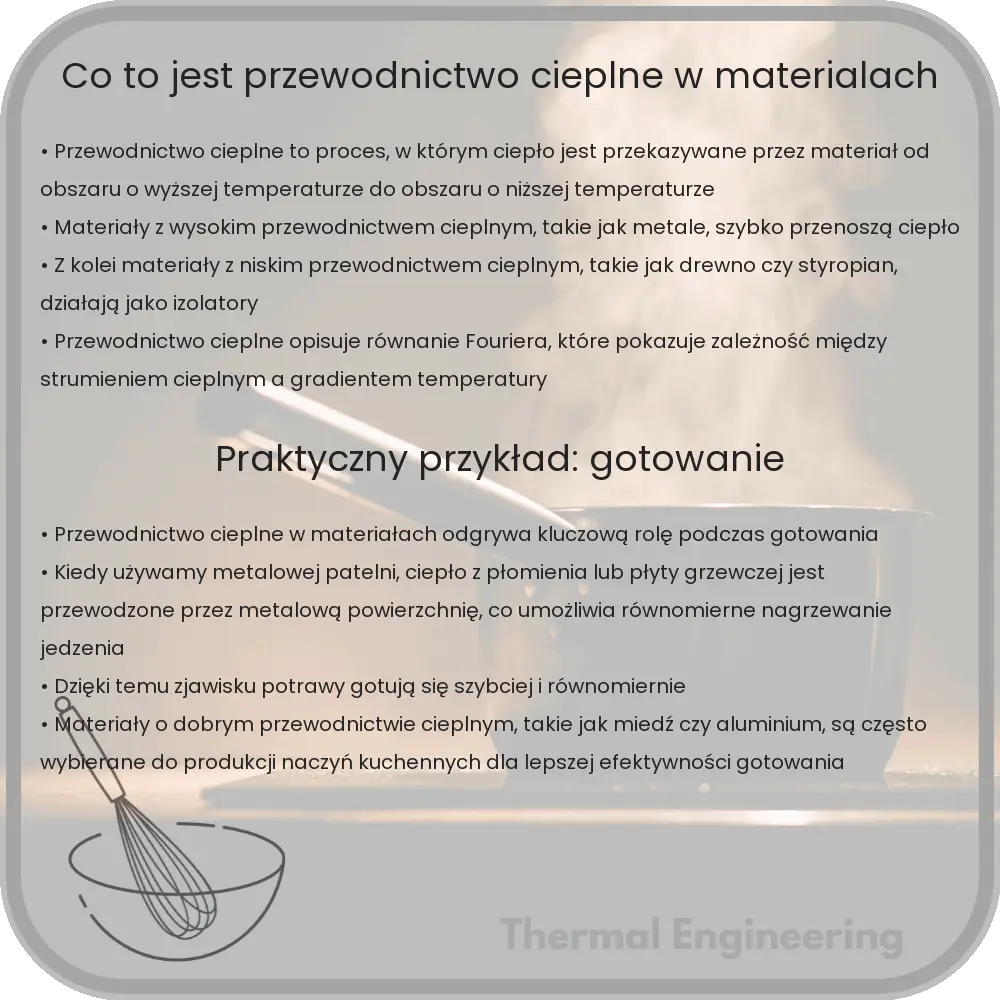 Co to jest przewodnictwo cieplne w materiałach?