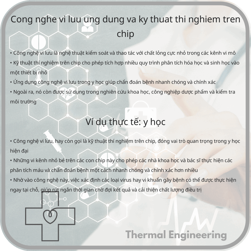 Công Nghệ Vi Lưu | Ứng Dụng và Kỹ Thuật Thí Nghiệm Trên Chip