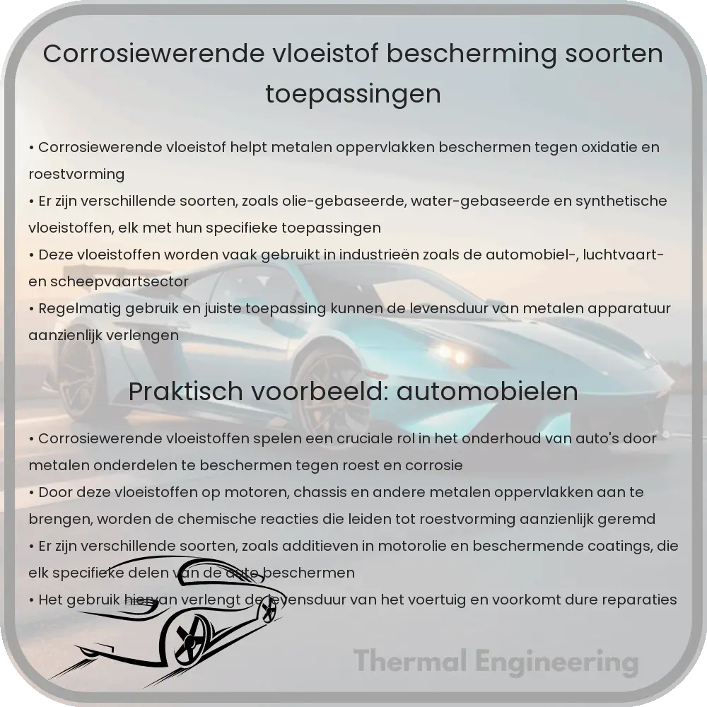 Corrosiewerende Vloeistof | Bescherming, Soorten & Toepassingen