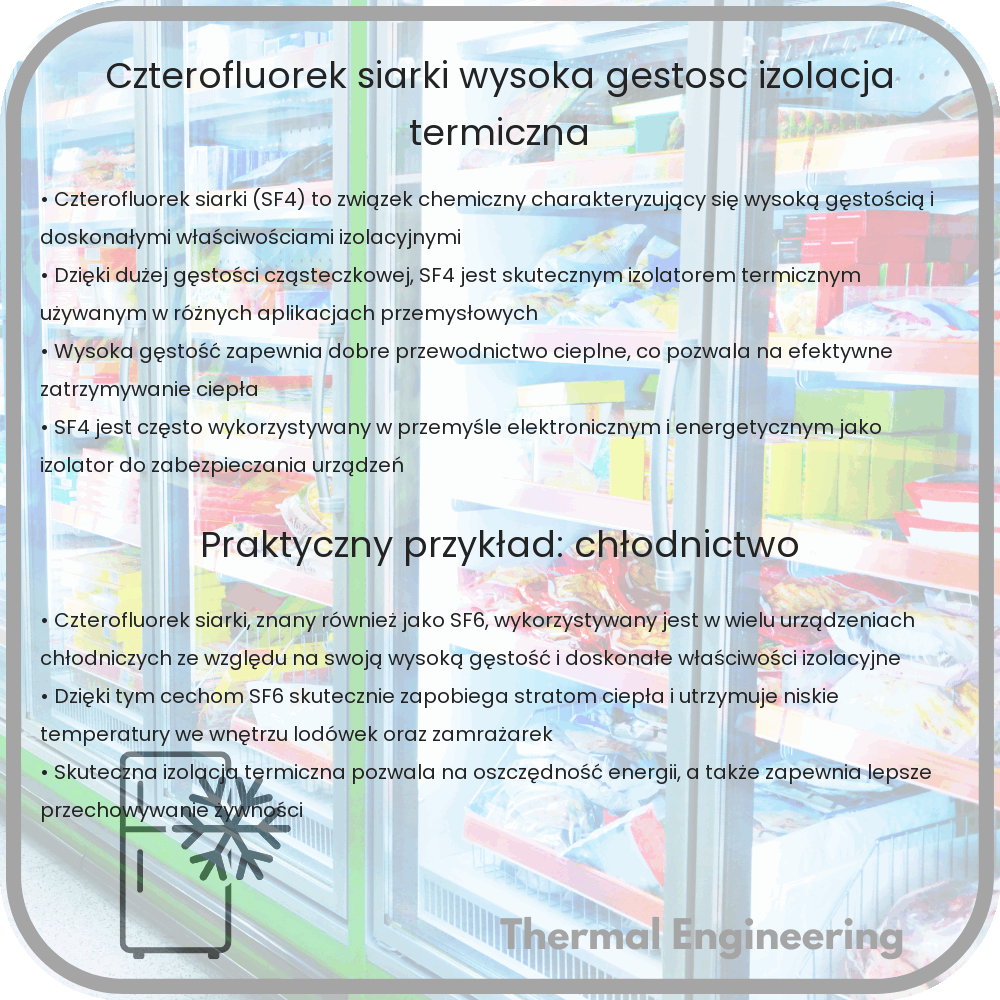Czterofluorek Siarki | Wysoka Gęstość, Izolacja Termiczna