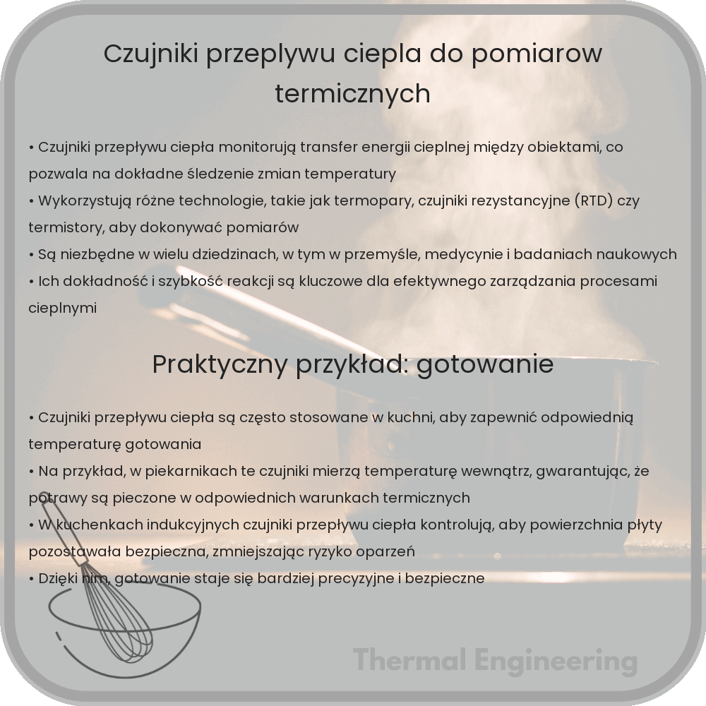 Czujniki przepływu ciepła do pomiarów termicznych